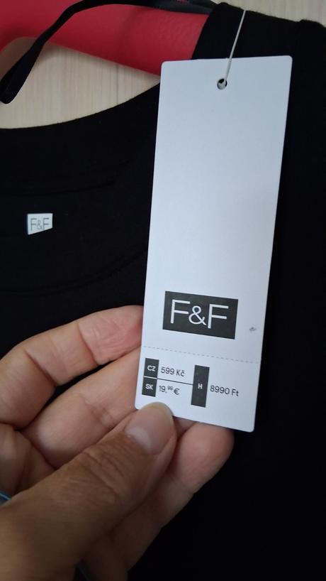 Čierne trickove šaty 46, f&f,46