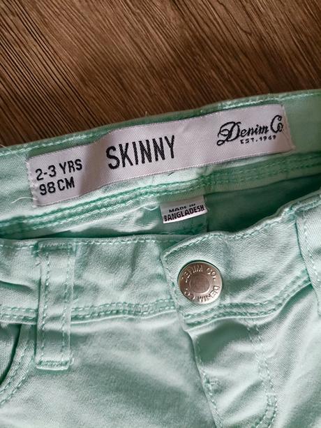 Mentolové skinny rifle denim 98, denim co,98