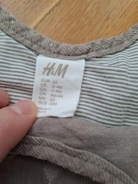 Nohavice s trakmi veľ.62 (2-4 mesiace), h&m,62