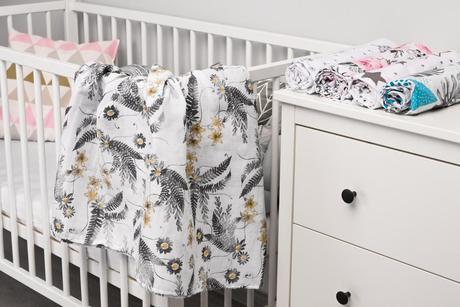 Sensillo mušelínová plienka paprade 120x120cm,