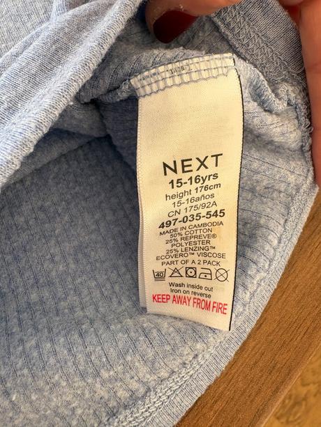 Termo bavlnené tricka 2-pack top stav, next,176