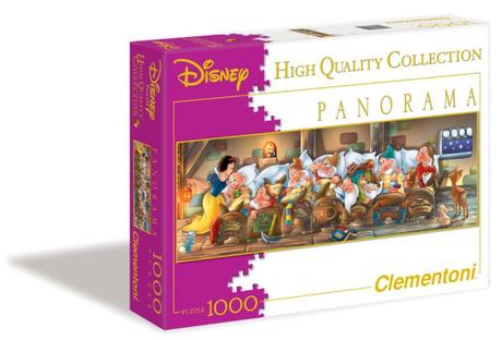 Clementoni puzzle 1000ks snehulienka a sedem trpas,