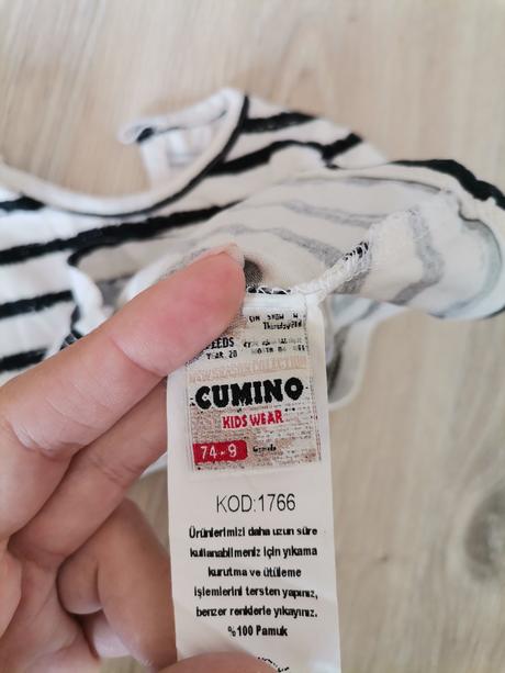 Dievčenský štýlový set - šaty a tričko, 74