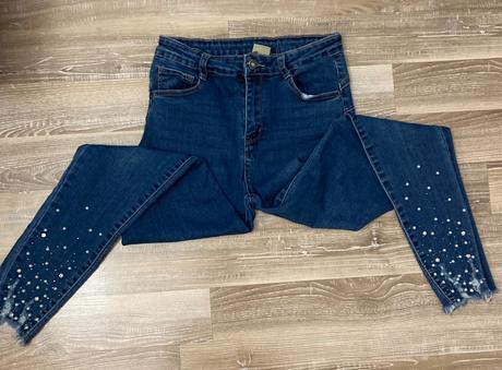 Krásne rifle s korálkami alebo s kamienkami,veľ.31, 30