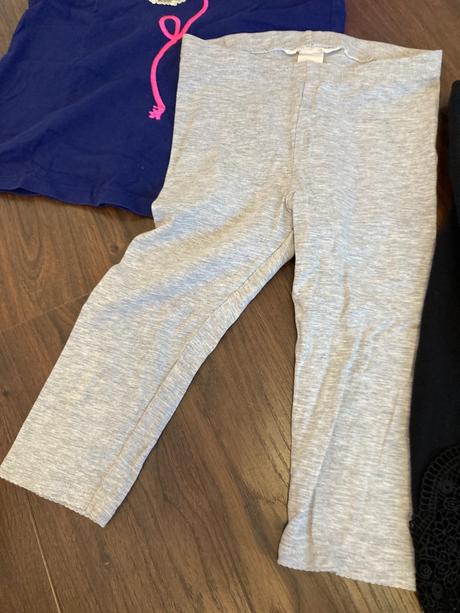 Leginky 2ks+tricko 110/116, h&m,110