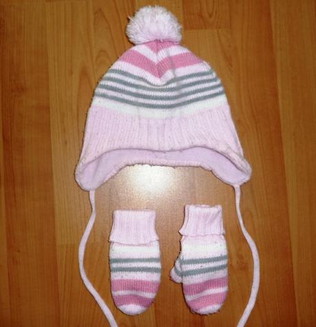 H&m čiapka + rukavice., h&m,74