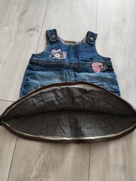 Riflové šaty, benetton,62