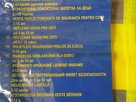 Reflexná vesta pre deti,