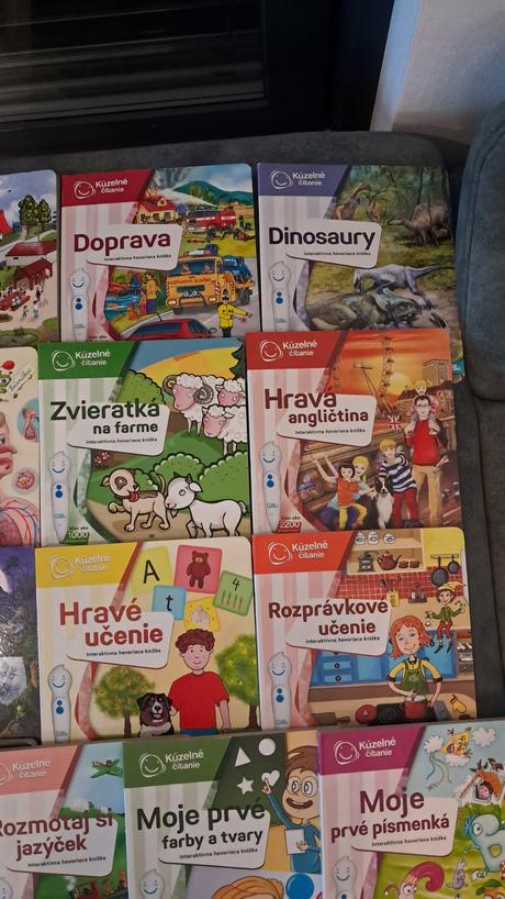 Albi knihy, kúzelné čítanie, doprava, dinosaury,