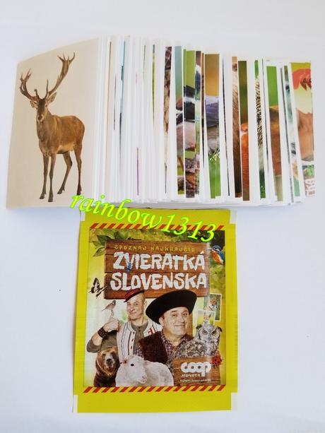 Nálepky spoznaj najkrajšie zvieratká slovenska,