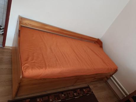 Jednolôžková posteľ z masívu, šírka (cm): 90,dĺžka (cm): 200