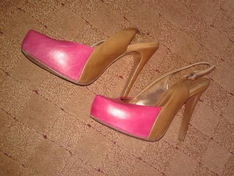Hnedo ružové sandálky s plnou špičkou veľ. 36, 36