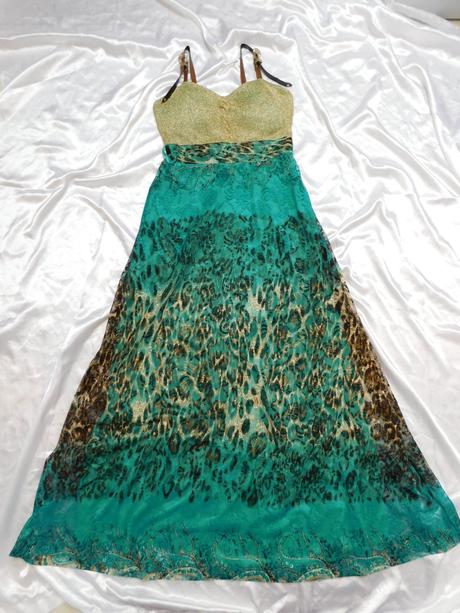 Maxi šaty - vrch krajka, spodok podšívka, xl