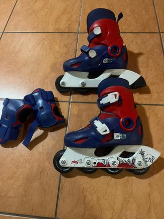 Inline korčule uni 28-30 + chrániče, 28