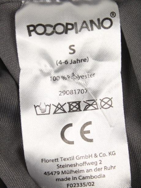 Príšerkovský kostým popcopiano 4-6 r. a,