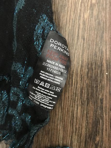 Tyrkys šatka, dorothy perkins,xl