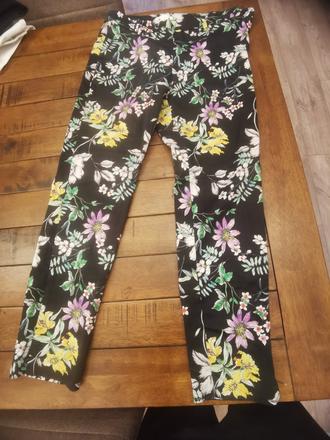 Nohavice kvetovane, h&m,38