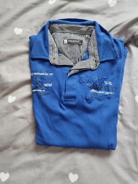 Modre polo tričko l/xl, l