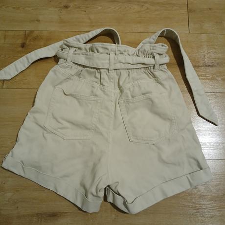 Bavlnené riflové šortky s vysokým pásom, h&m,s