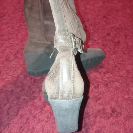 Kožené čižmy na platforme, 39