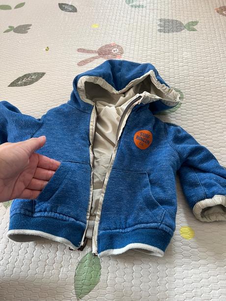 Zara chlapcenska obojstranna bunda 12-18m, zara,80