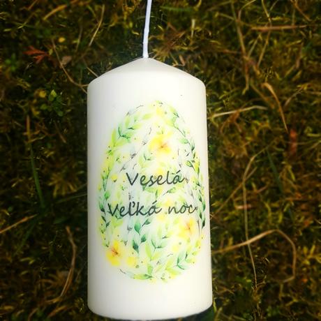 Sviečka " rozkvitnutá kraslica", 