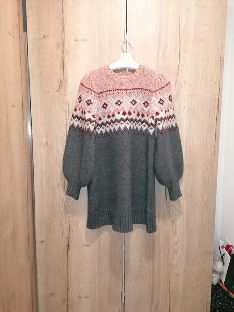 Zara svetrove pletenne šaty, zara,s