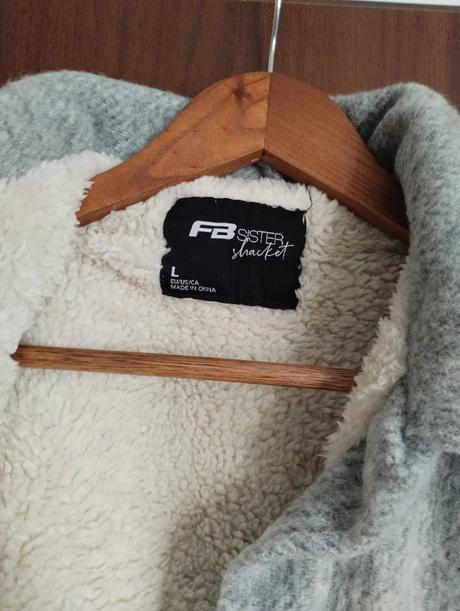 Zimný kabátik oversize, fishbone,l