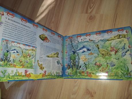 Kniha s puzzle morský svet, 