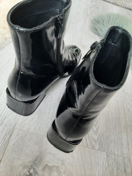 Kožené lakované topanky 41, lasocki,41