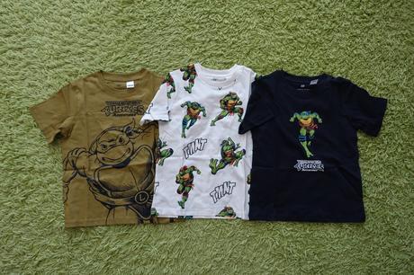 Tričká ninja korytnačky, h&m,98