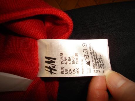 Čiapka so srdiečkom. veľ. 110-128, h&m,110