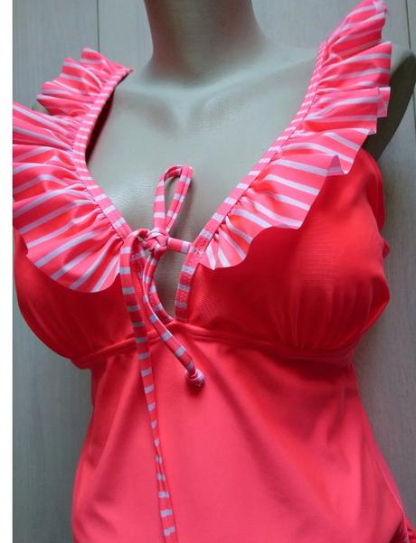 Jednodielne neónové dámske plavky janina, v. xxl, xl / xxl