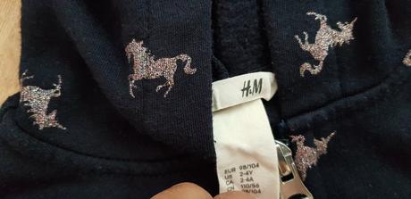 Mikina na zips, h&m,98