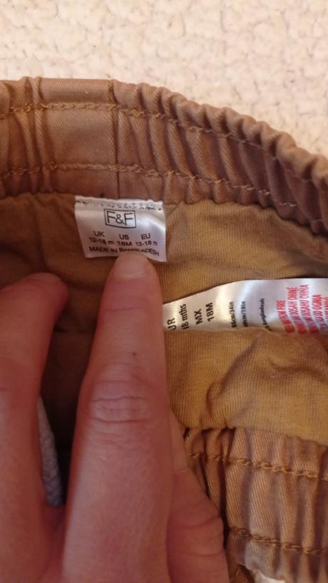 Krásne hnedé nohavice podsite, f&f,86