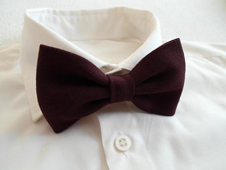 Motýlik čierny+bordový, 