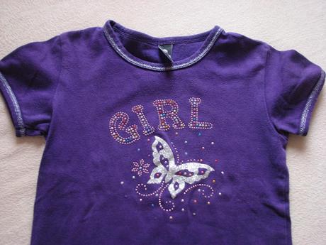 Motýlikové tričenko popretkávané striebornou, 128