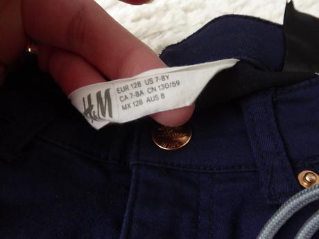 Nohavice hm, h&m,128