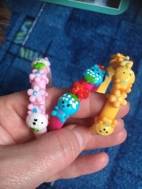 Detské farebné náramky, prsteň lol,