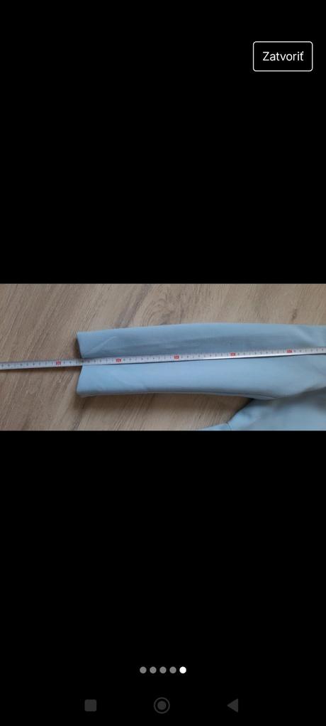 Kabátik bledo modrý s/36, reserved,s