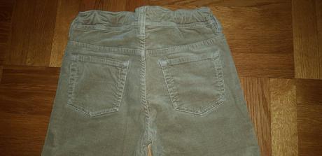 Menčestrové nohavice, h&m,158