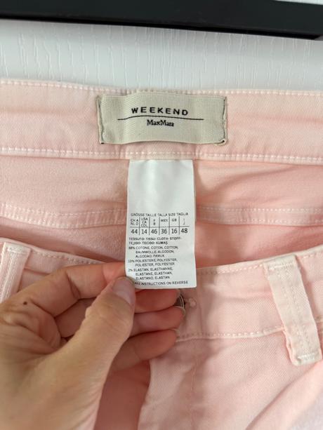 Svetloružové džínsy weekend max mara, l