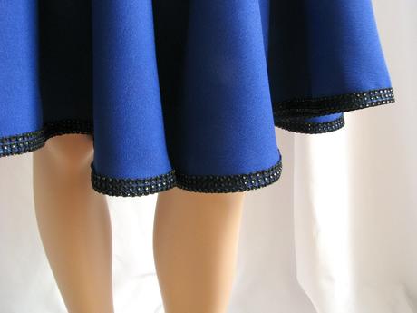 Obojstranná kruhová spoločenská sukňa, m / s