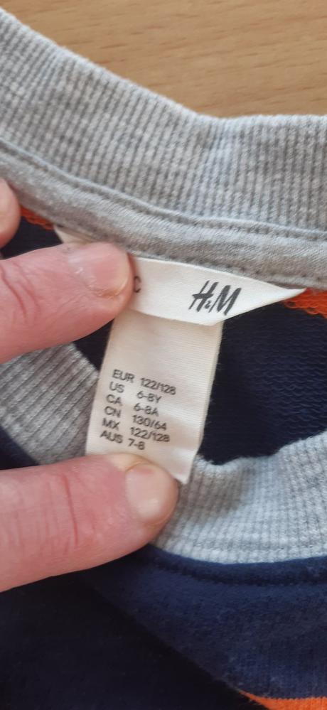 Tenšia mikina, h&m,128
