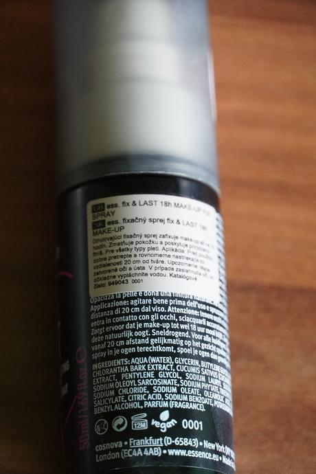 Fixačný sprej a podkladová báza essence,