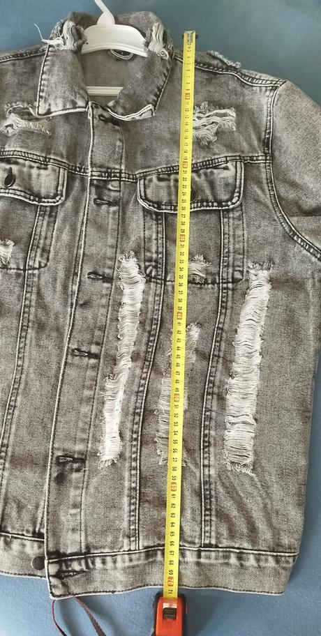 Pánska riflova bunda, l