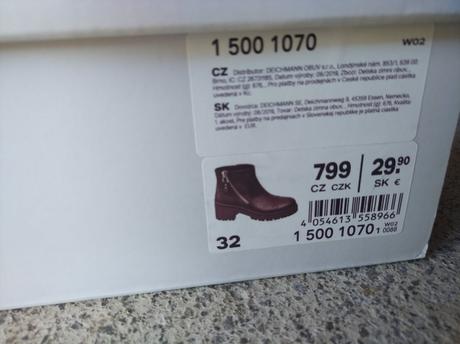 Prechodne čižmičky+ doporucene postovne, deichmann,32