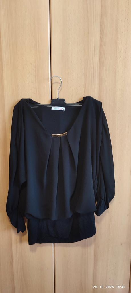 Cierna elegantna bluzka, 