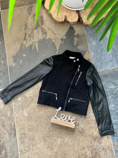 Nádherná kožená bundicka zn.liu jo vel.130, liu jo,128