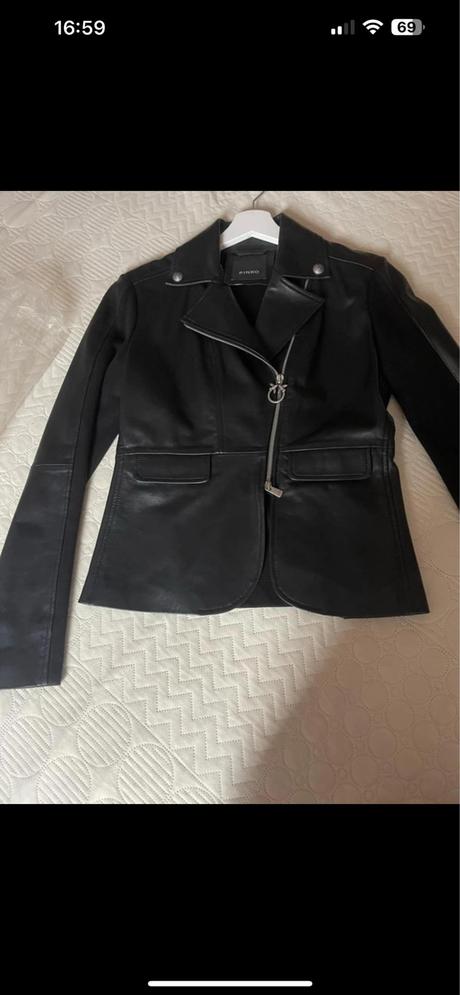 Kožená bunda pinko, pinko,s